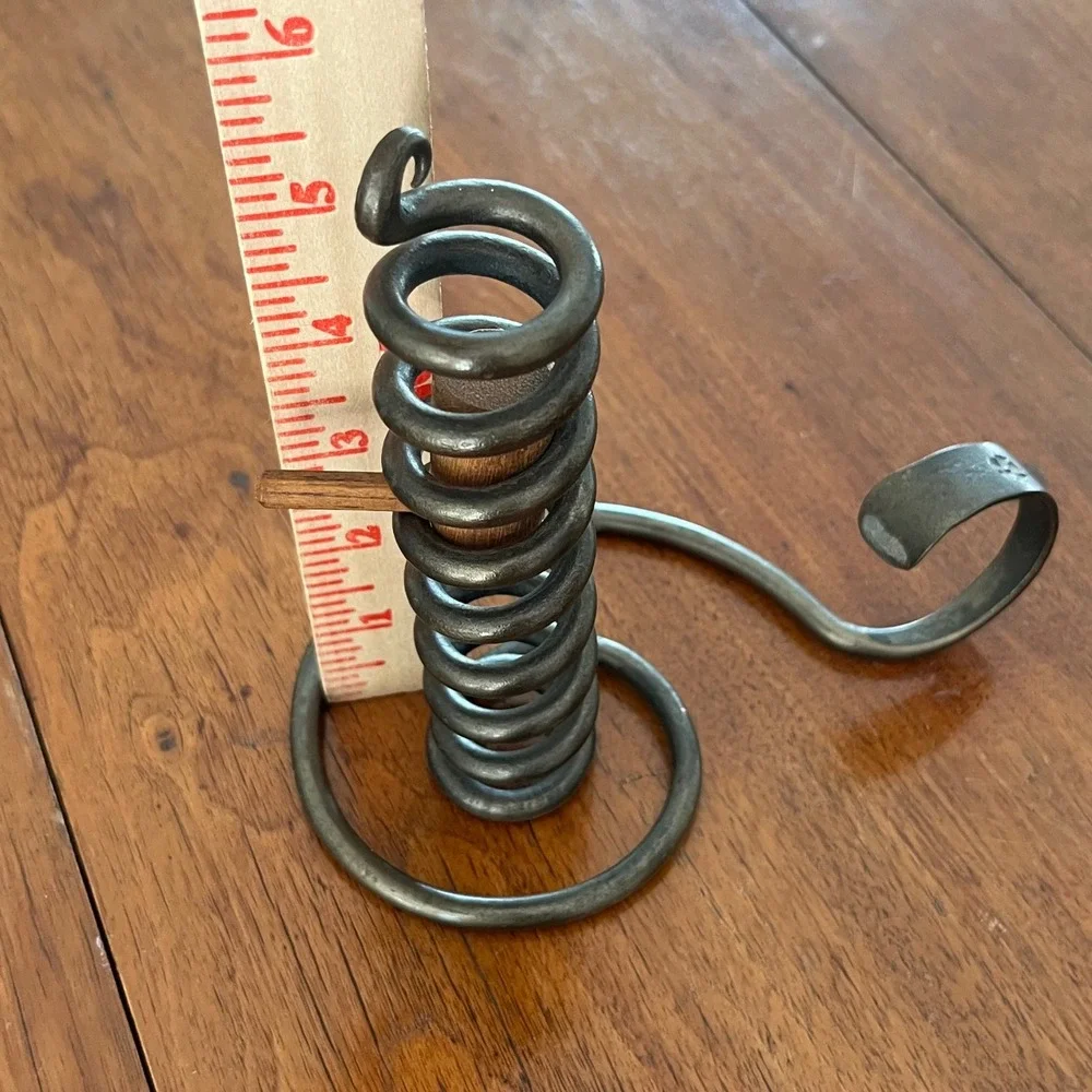 Vintage Wrote Iron Courting Candle Holder